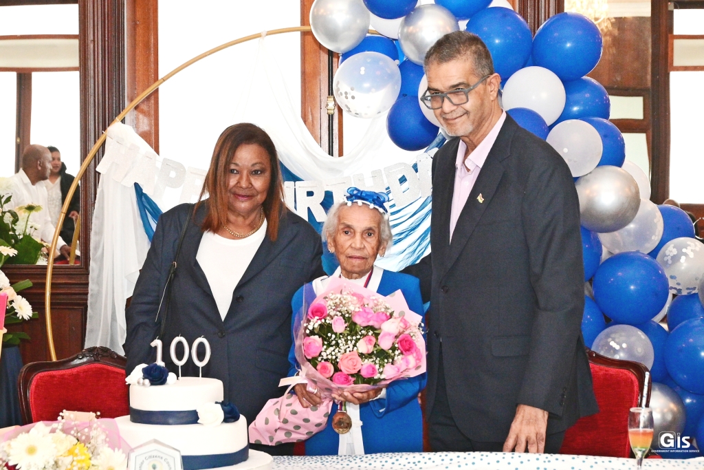 Mrs Marie Anne Macaque honoured for her 100th birthday
