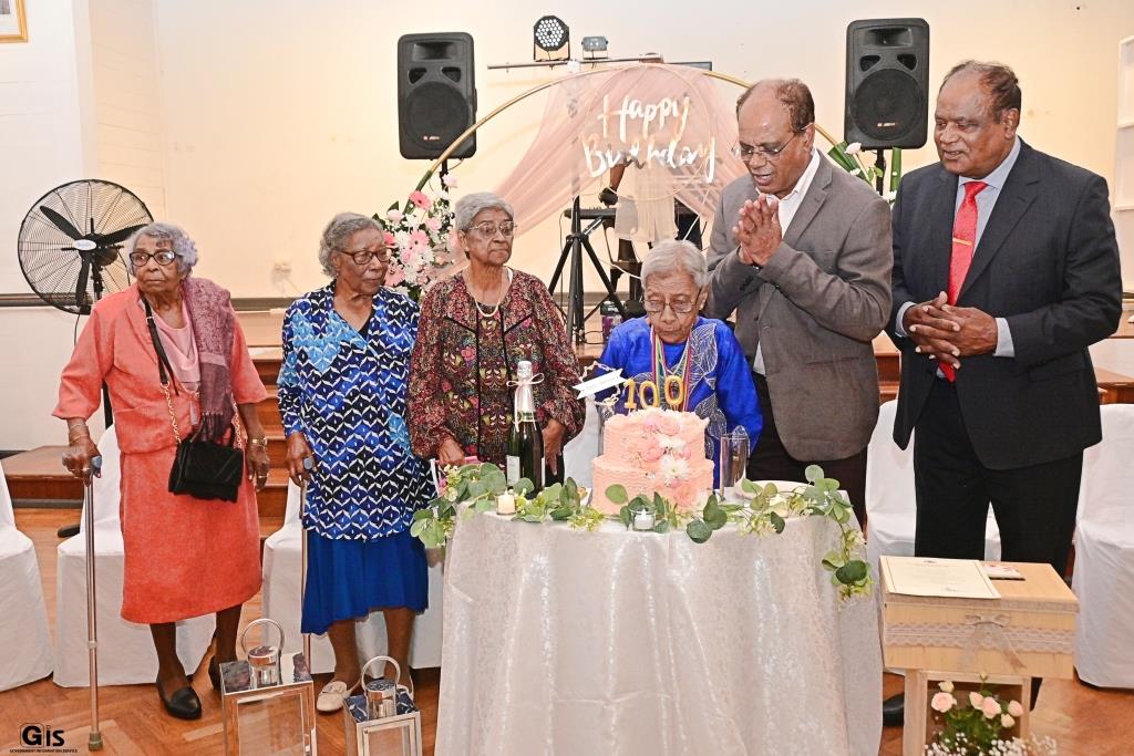 Mrs Marie Mee Daisy Cotte celebrates a century of life