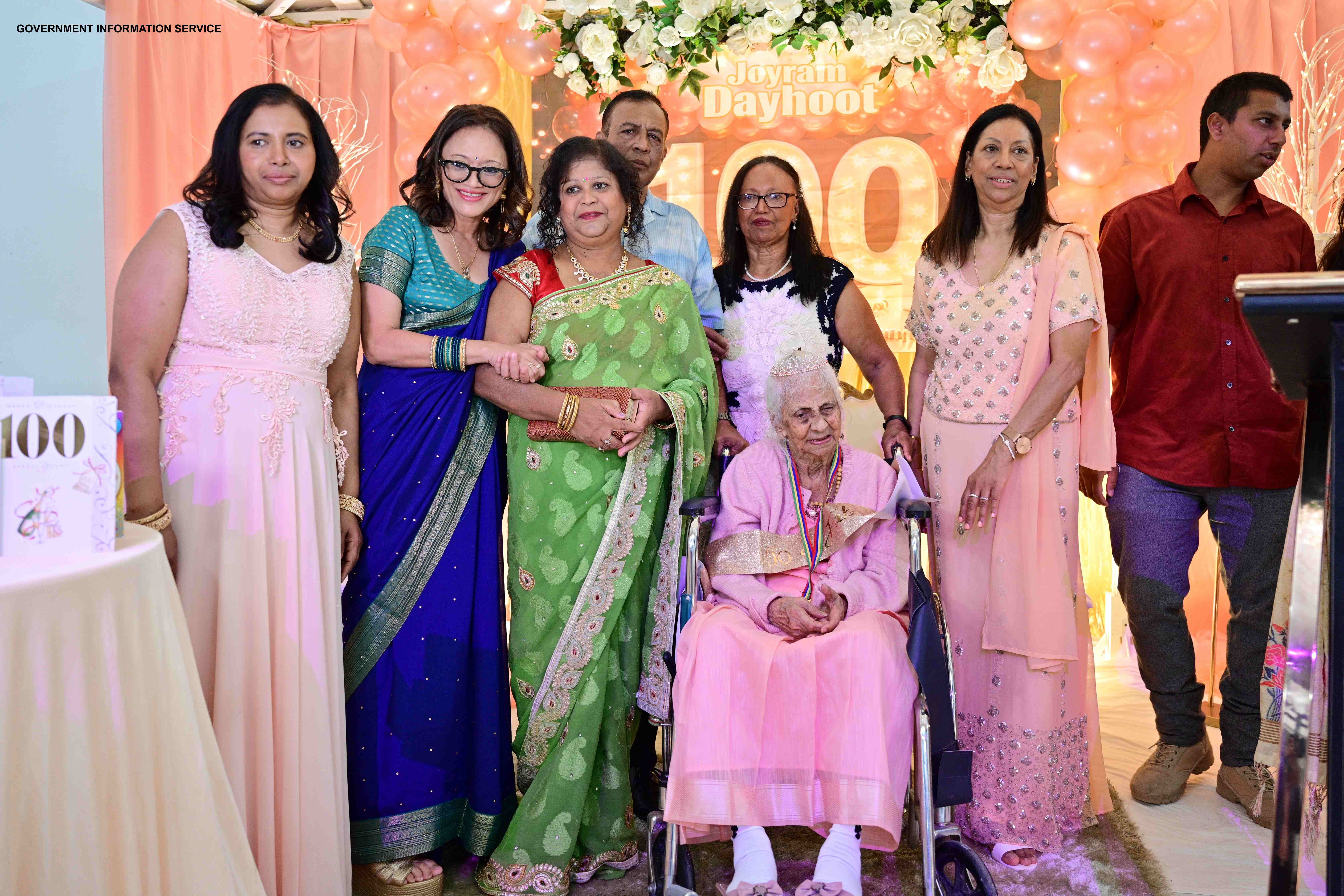 New centenarian, Mrs Dayhoot Joyram, celebrates her birthday