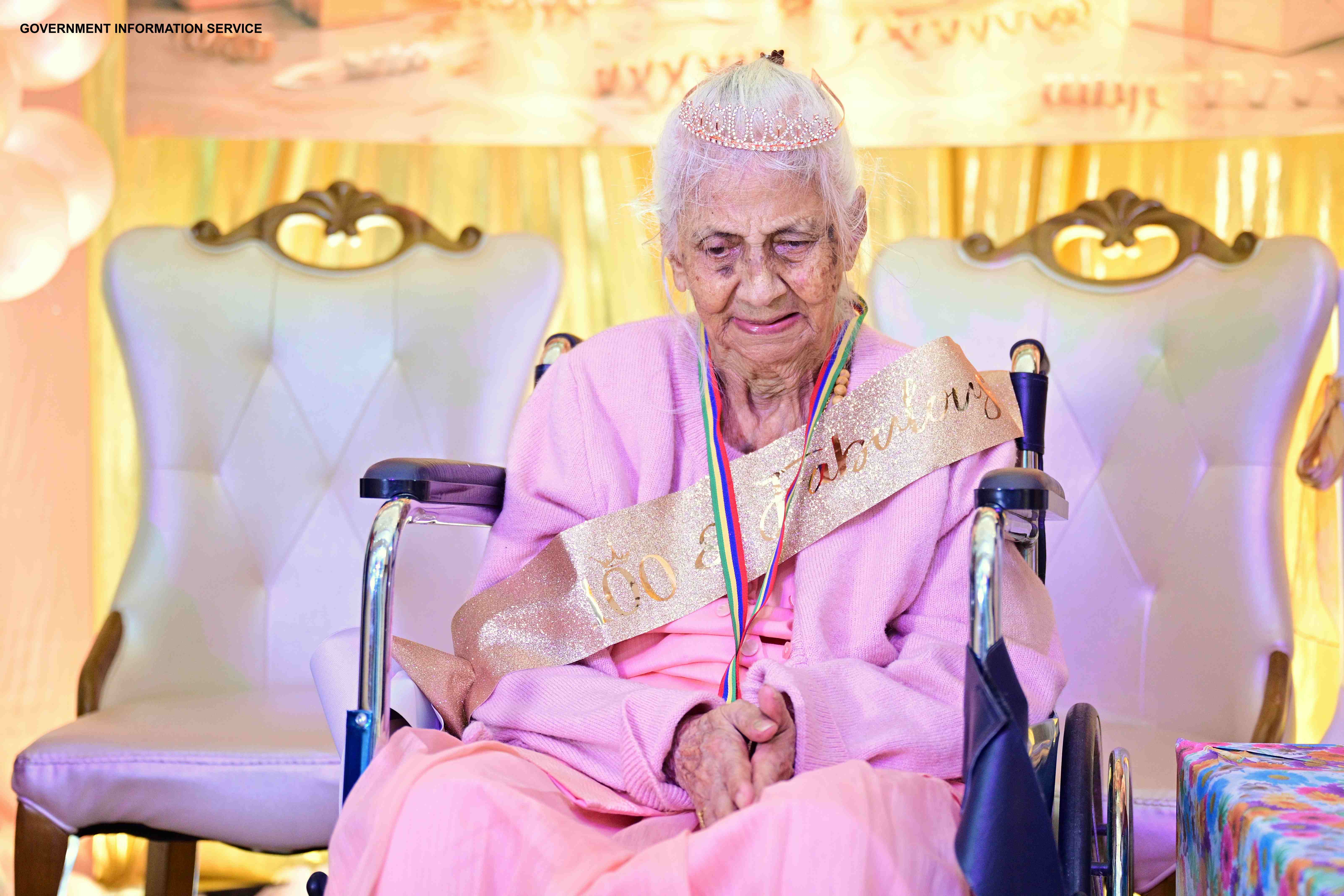 New centenarian, Mrs Dayhoot Joyram, celebrates her birthday