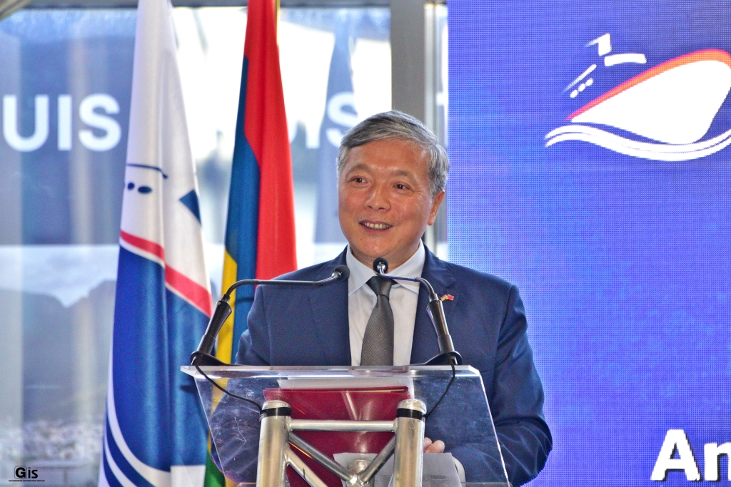 PM Jugnauth graces Christening Ceremony of MV Peros Banhos Cargo Vessel