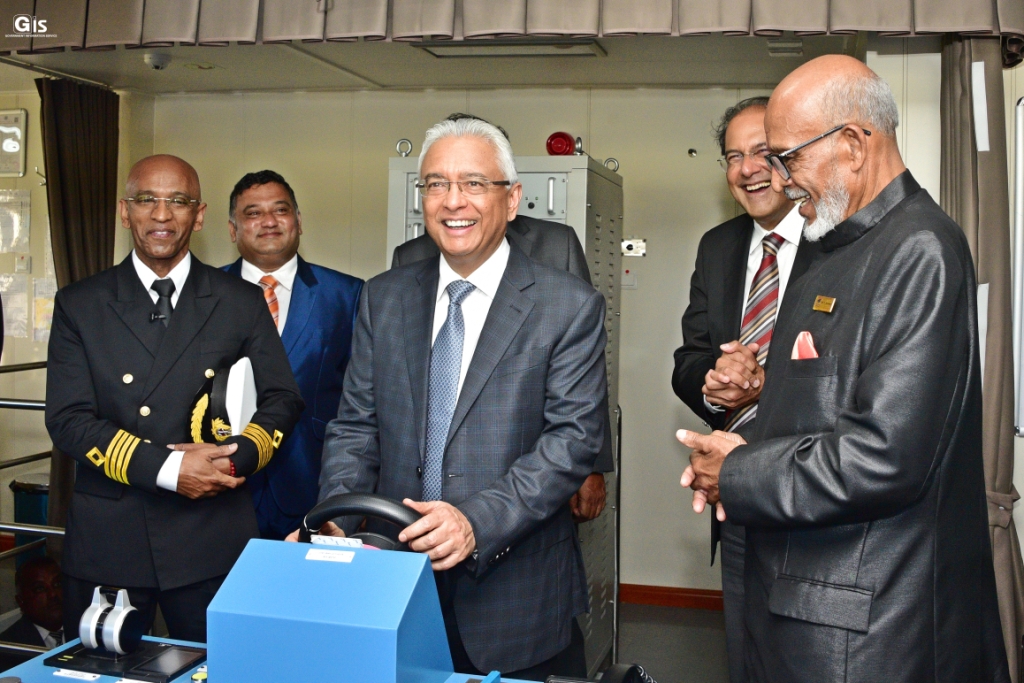 PM Jugnauth graces Christening Ceremony of MV Peros Banhos Cargo Vessel