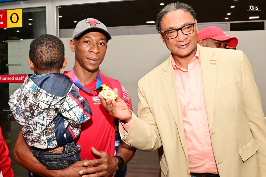 Warm welcome for new African Boxing under 63.5 kg Champion, Richarno Colin